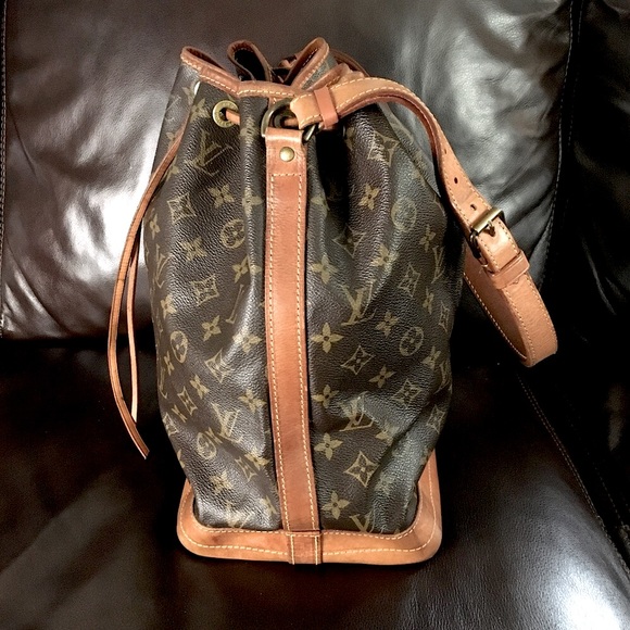 LOUIS VUITTON Monogram Noe GM Bucket Shoulder Bag with LV Dust Bag Authentic - Picture 6 of 17